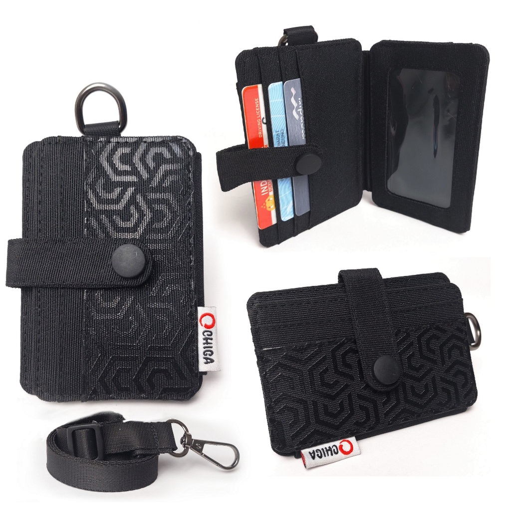 

CHIGA Lanyard Hexa Name Tag Dompet ID Card Multifungsi