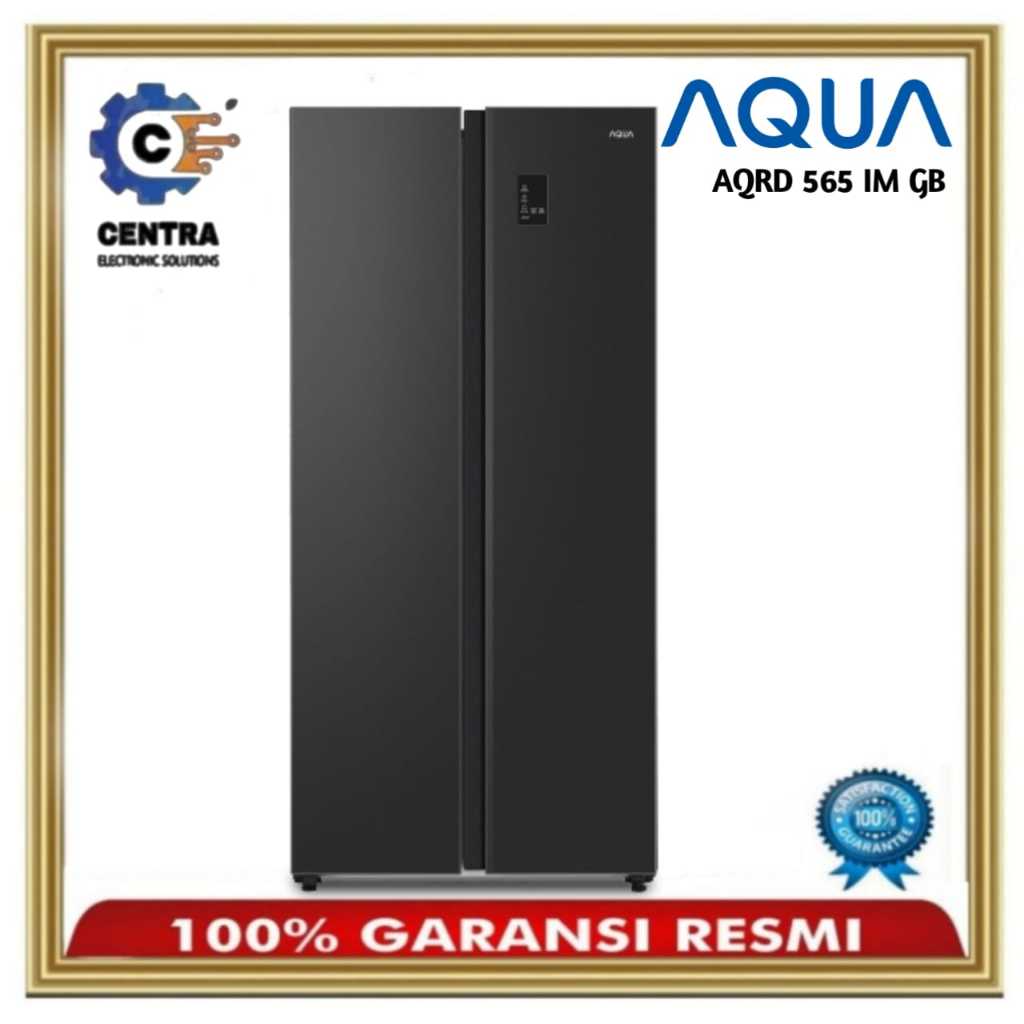 AQUA Japan Kulkas Side By Side AQR-565IM(GB) 480 L
