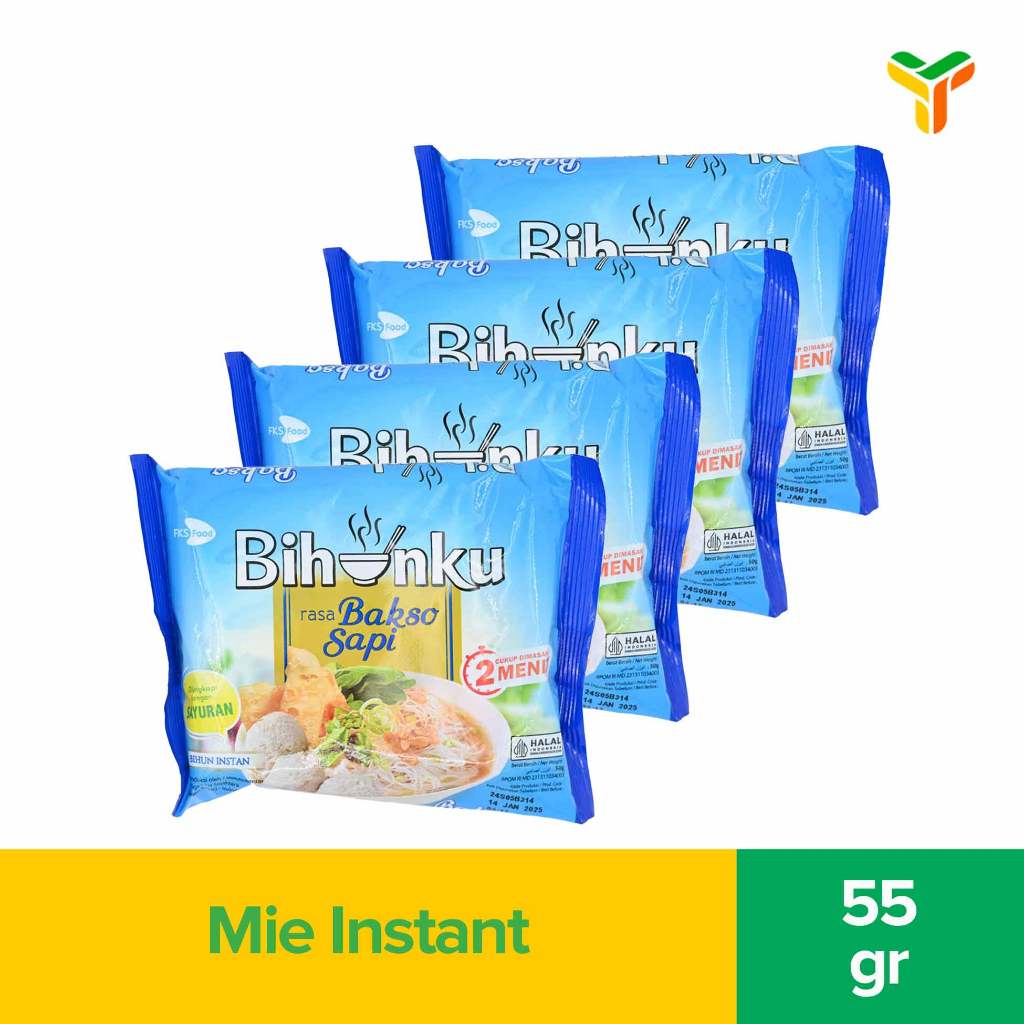 

4Pcs Bihunku Bakso Sapi 55Gr