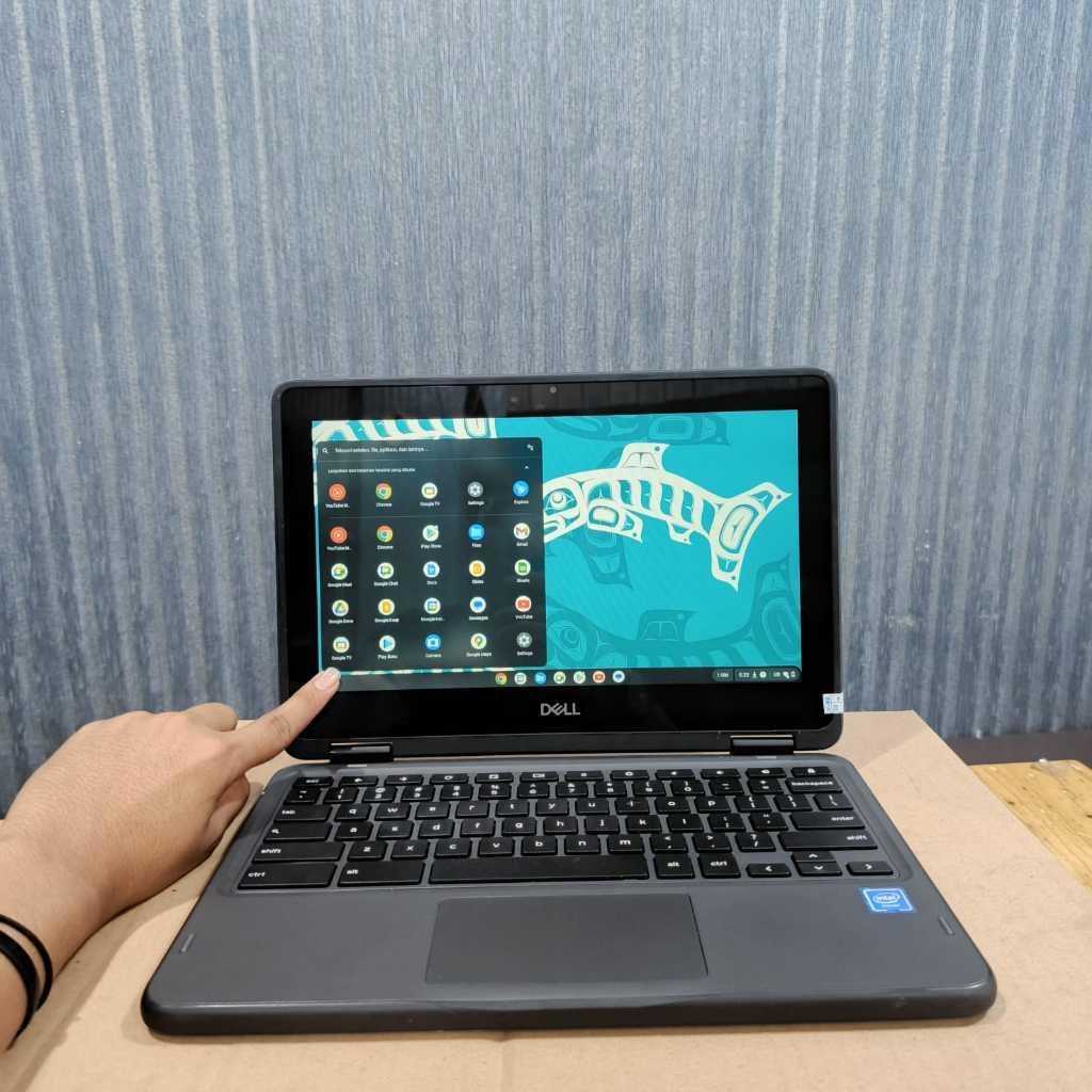 Notebook Dell Chromebook 3100 2 in 1, Celeron-N4000,  4Gb/32Gb, Black, BERGARANSI