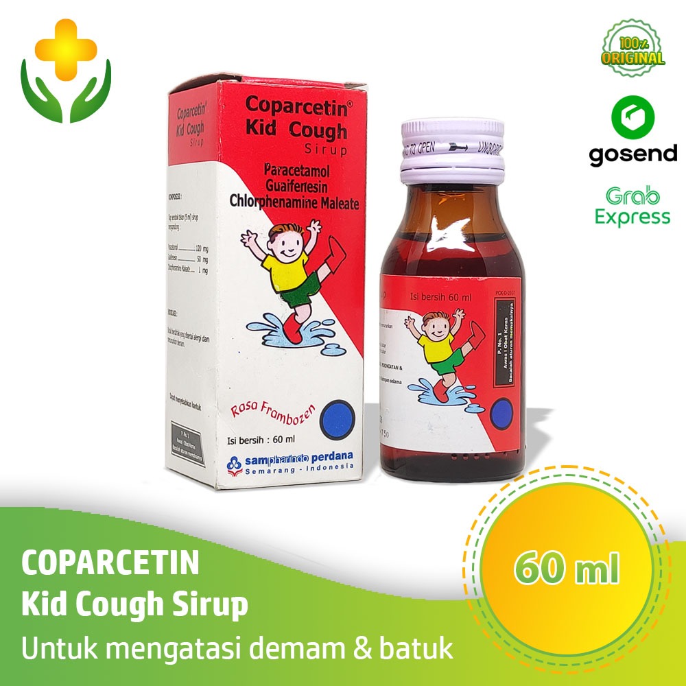 Coparcetin Kid Cough Sirup 60 ml - Obat Batuk Demam Anak | Coparcetin Anak
