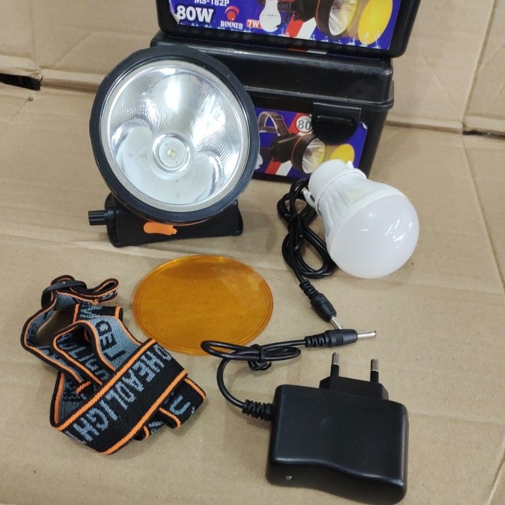 SENTER KEPALA + LAMPU GANTUNG LED 80watt