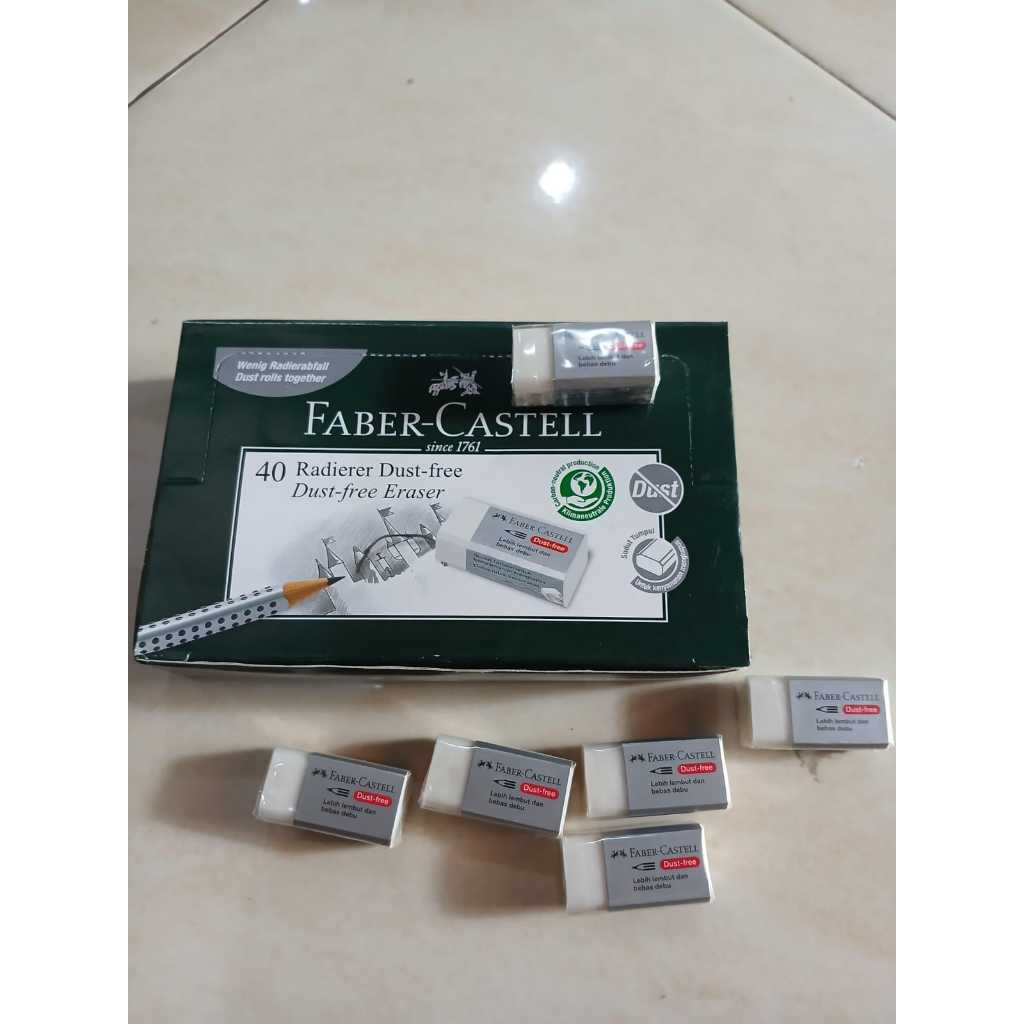 

READY STOK - Penghapus Faber-Castell Dust Free Kecil - Putih