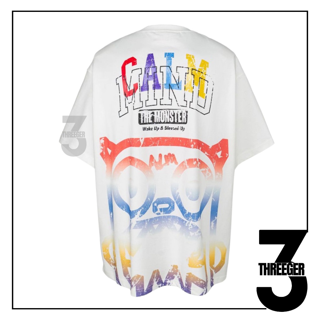 Calmmind Gradient Monster Tee White Original / Calmmind Original