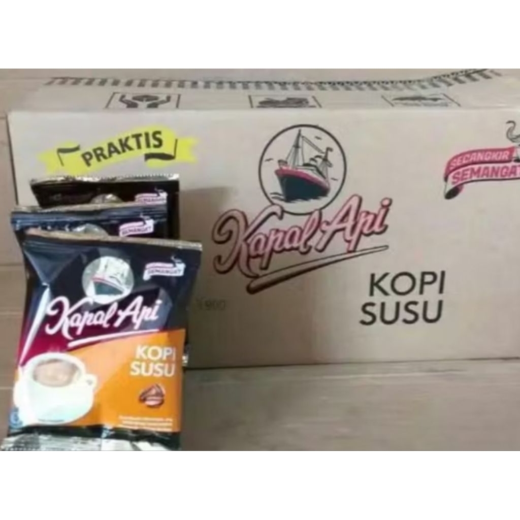 Kopi Kapal Api Susu 1 Dus Isi 12 Renceng @10pcs