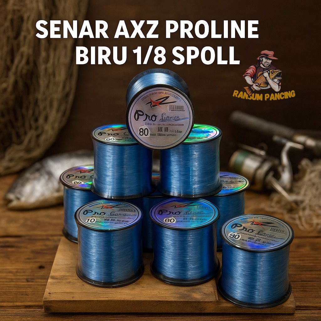 Senar Pancing Kuat dan Panjang AXZ Proline Biru / Benang Pancing Super Kuat Panjang Original