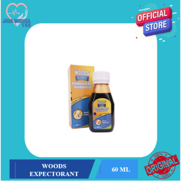 woods peppermint expectorant / obat batuk woods / obat batuk berdahak 60ML