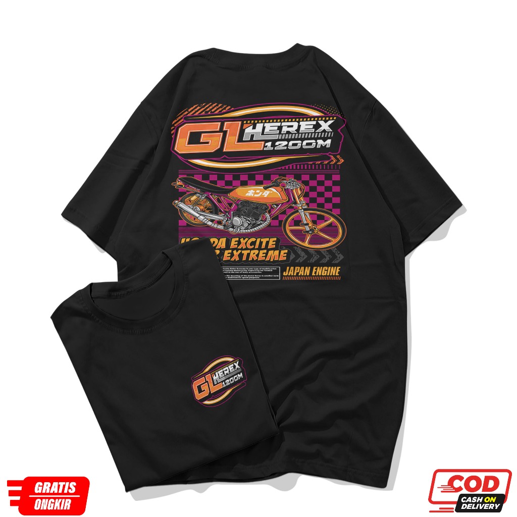 Kaos Motor GL Herex // Kaos GL Herex // Baju GL Herex // Kaos GL // Baju GL // GL 1200m
