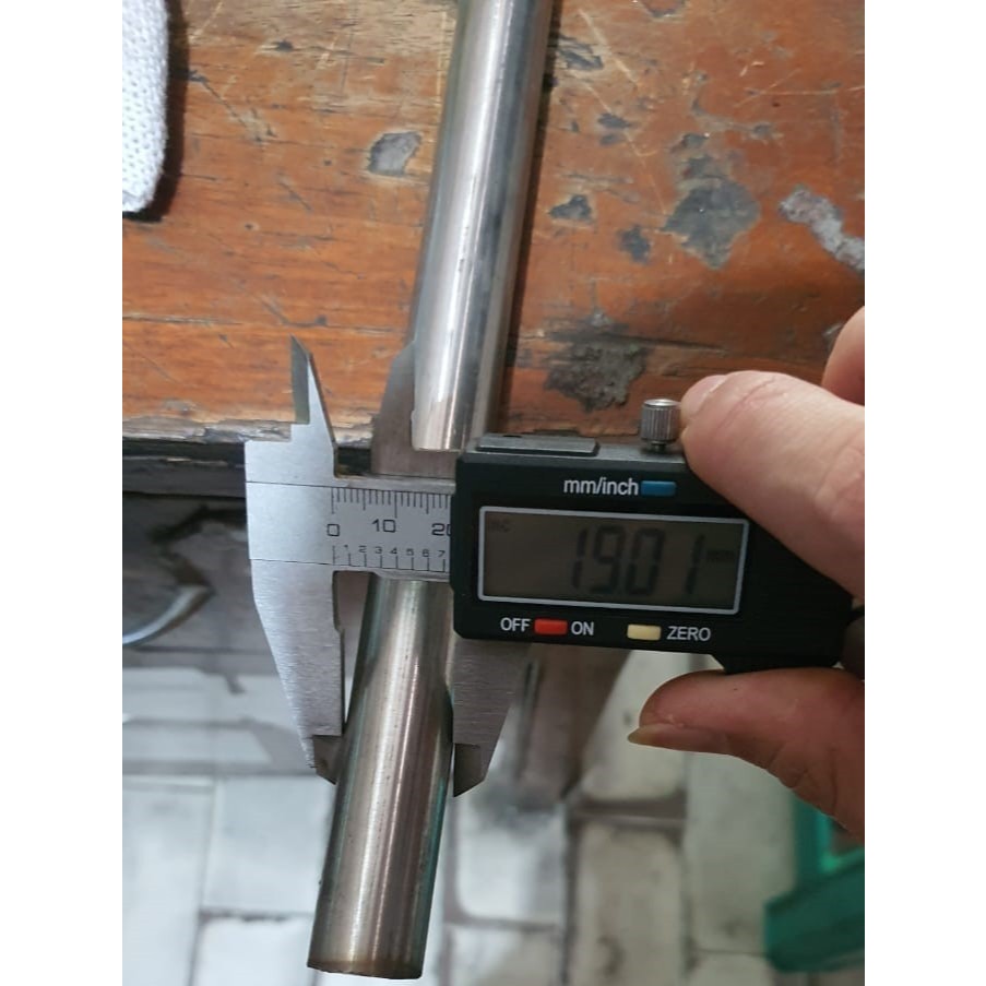 As ss 304 | Ø: 19mm (1,9cm) | diameter 19mm | as stainless steel | Anti karat stenlis | As stainless