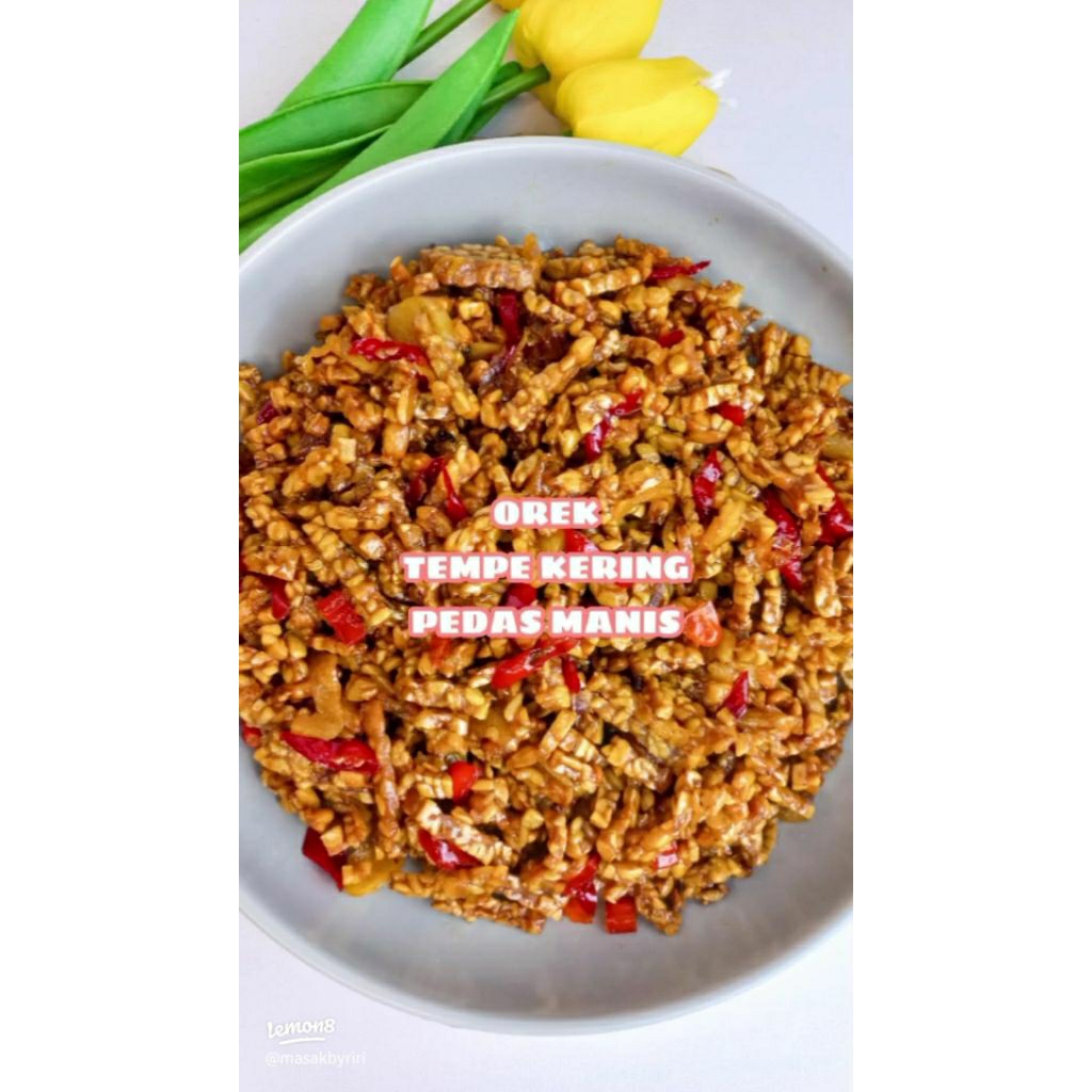 

orek tempe kering pedas manis
