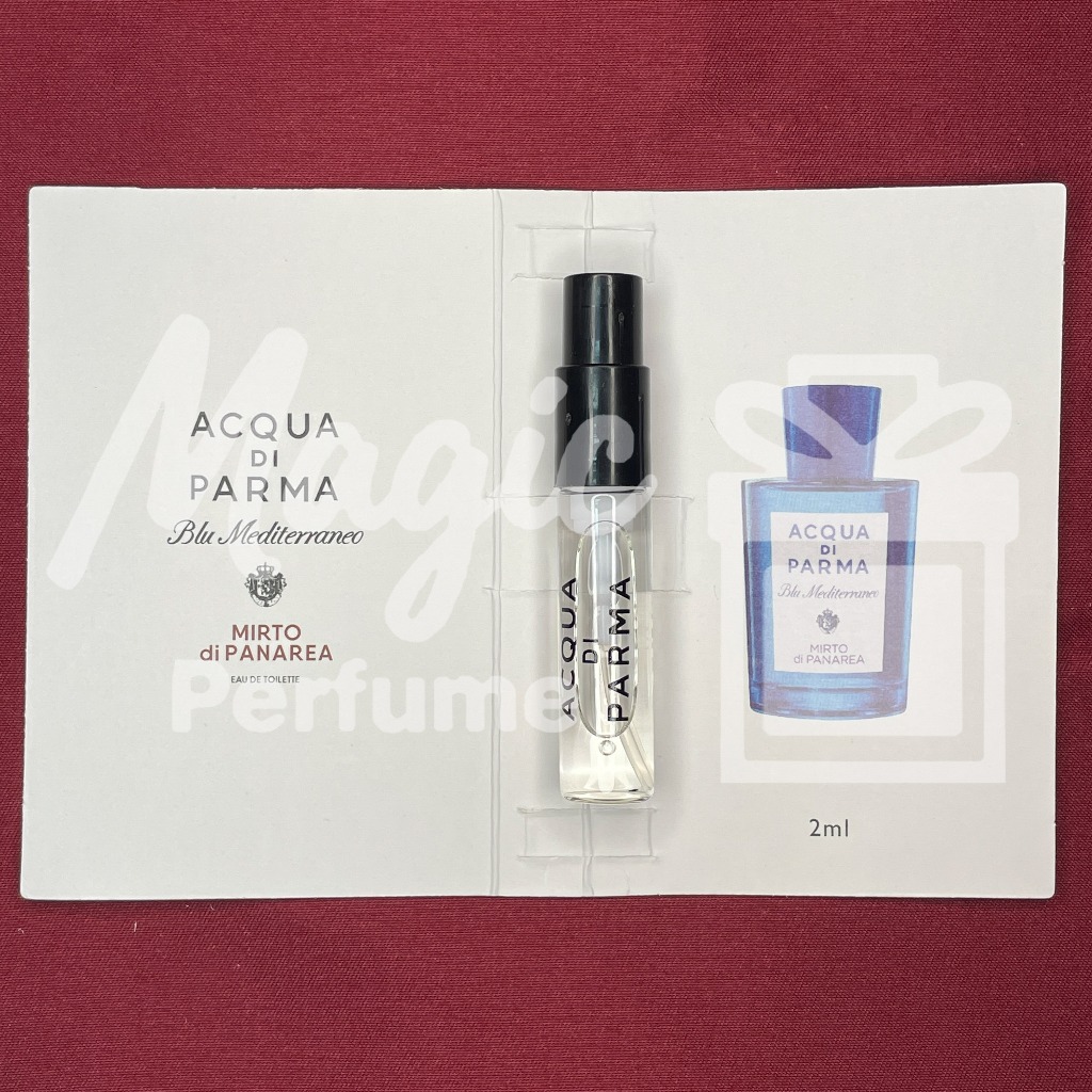 Acqua di Parma Blu Mediterraneo - Mirto di Panarea, 2008 Tester Parfum 2ml Wewangian Parfum Botol/Sa