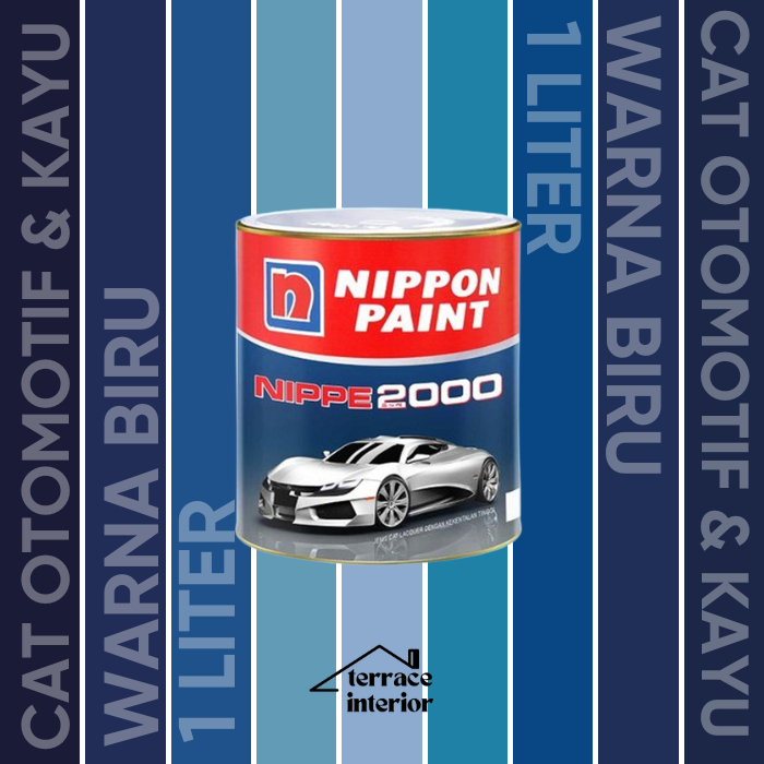 Cat Otomotif dan Kayu Nippe 2000 Warna Biru 1L