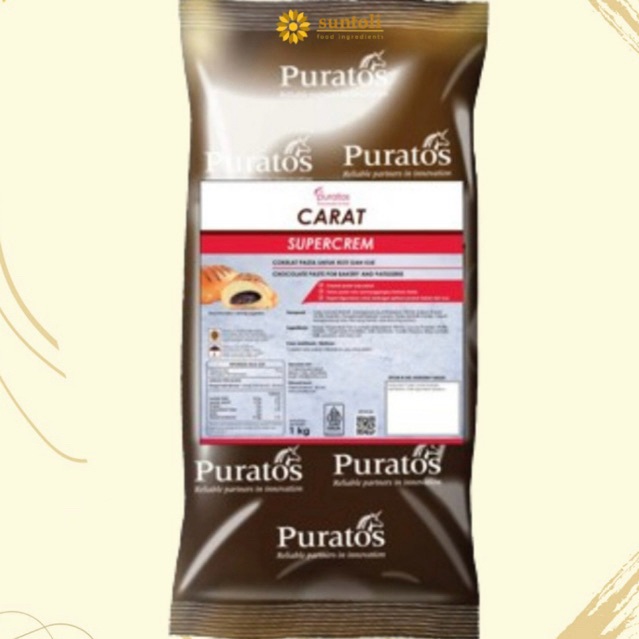 

Chocolate Creamfill PURATOS CARAT 1 Kg / Coklat Filling Puratos