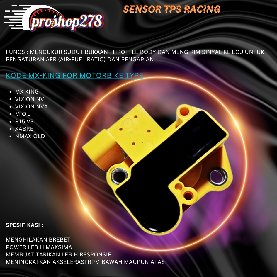 TPS MX KING SENSOR TPS RACING NMAX OLD MIO J R15 V3 XABRE TPS RACING THROTTLE POSITION