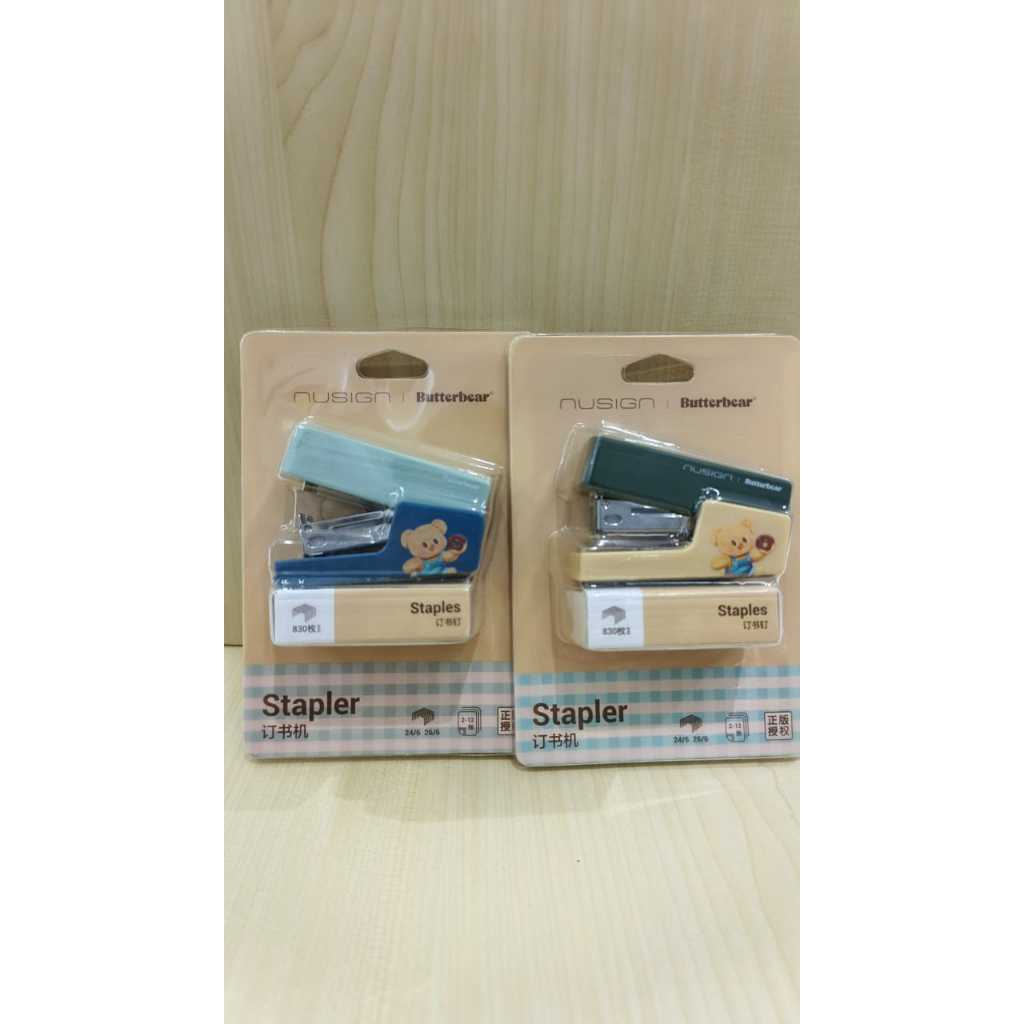 

DELI Stapler NUSIGN MINI STAPLER SET Edisi BUTTER BEAR