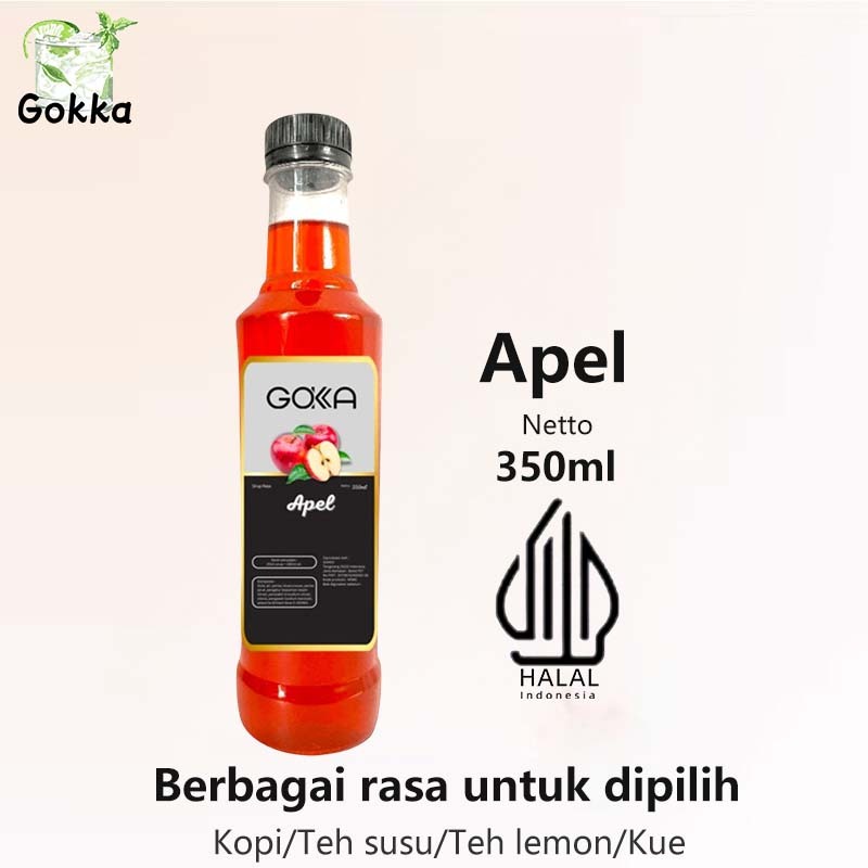 

Gokka Apel Sirup 350ml - Delicious Apel Flavor Syrup / Sirup Apel