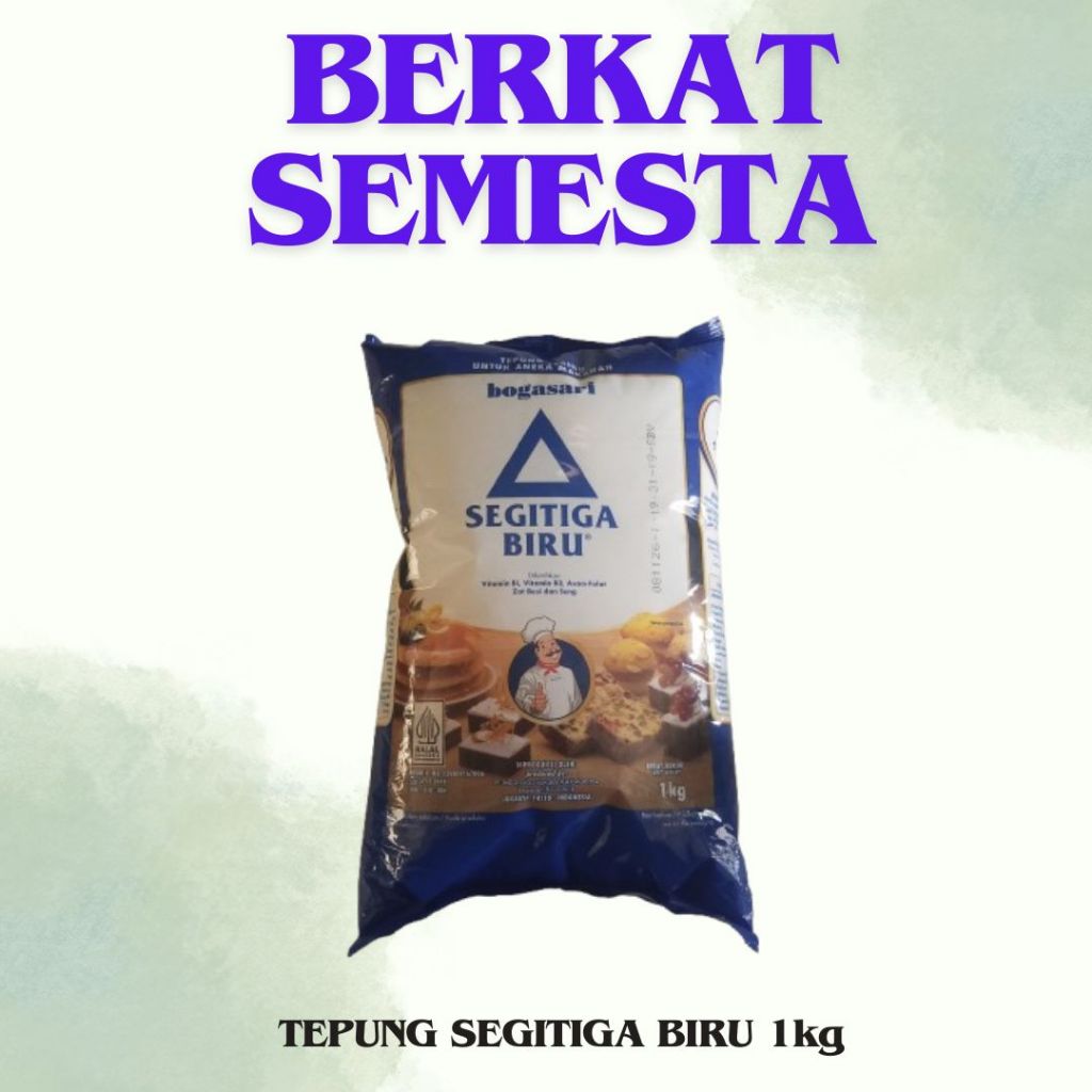 

TEPUNG SEGITIGA BIRU PREMIUM 1KG, TEPUNG SEGITIGA BIRU TRANSPARAN 500G