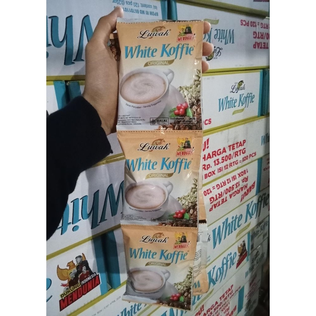 

Luwak White koffie Original renteng isi 10 pcs