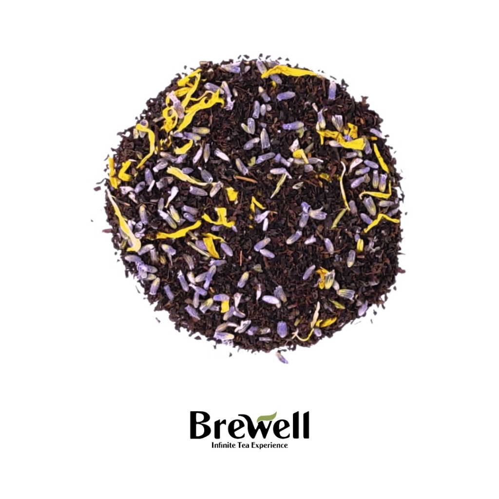 

LADY GREY Tea Blend- Black Tea Lavender Calendula Bergamot Oil 15 Gram / 50 Gram