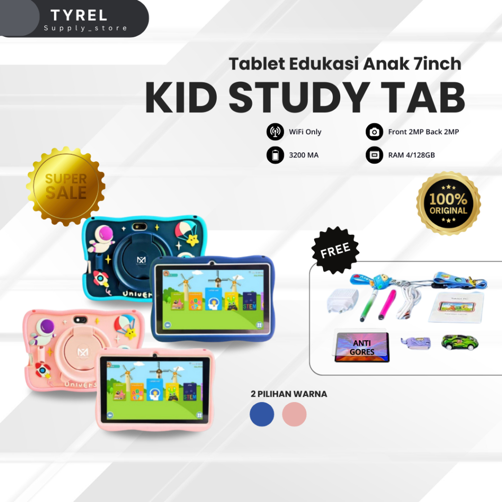SUPER SALE KID STUDY TAB ANDROID M99 MAX ASTRONOUT VERSION TABLET EDUKASI ANAK RAM 4/128GB WIFI ONLY
