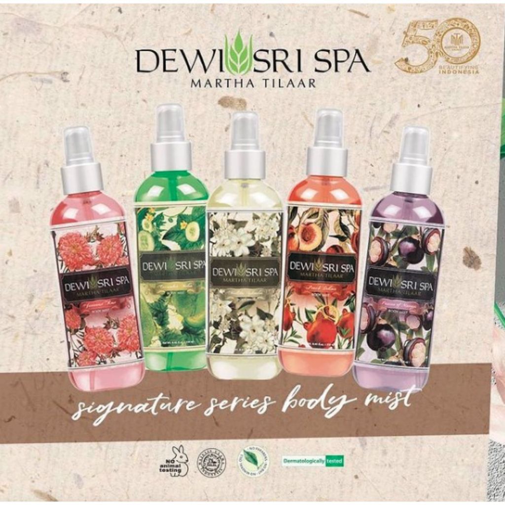 DEWI SRI SPA | BODY MIST SIGNATURE 200ML | Delima Manggis Rose Mawar