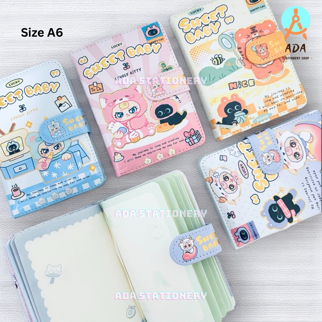 

DIARY MAGNET SOFT COVER A6/ buku diari magnet/agenda magnet lucu/note magnet