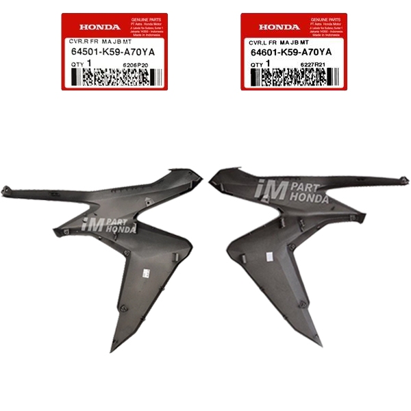 SALE  64501-K59-A70YA 64501-K59-A70YA COVER SAYAP KANAN KIRI VARIO 125 150 LED 2018 - 2021 COKLAT