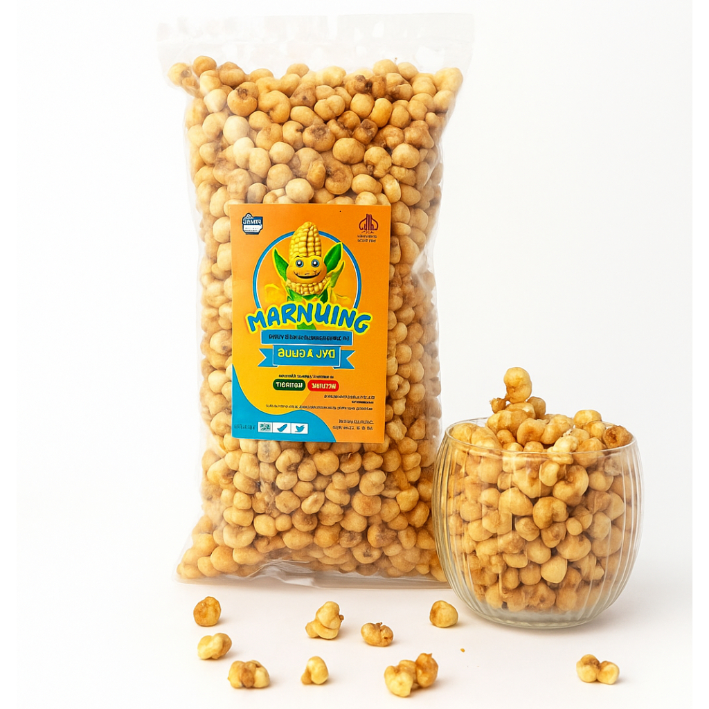 

Cemilan Marning Makasar Pedas 500 gr