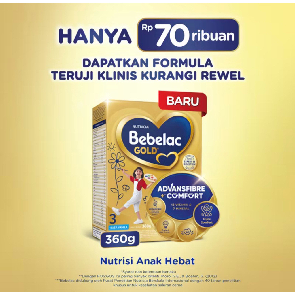 

Bebelac Gold 3 Vanila 360gr