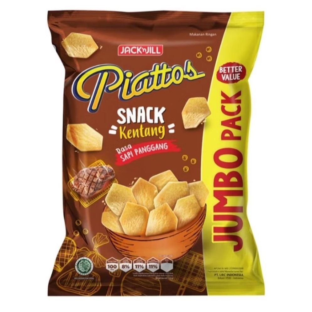 

Piattos Snack Kentang Sapi Panggang 120 g