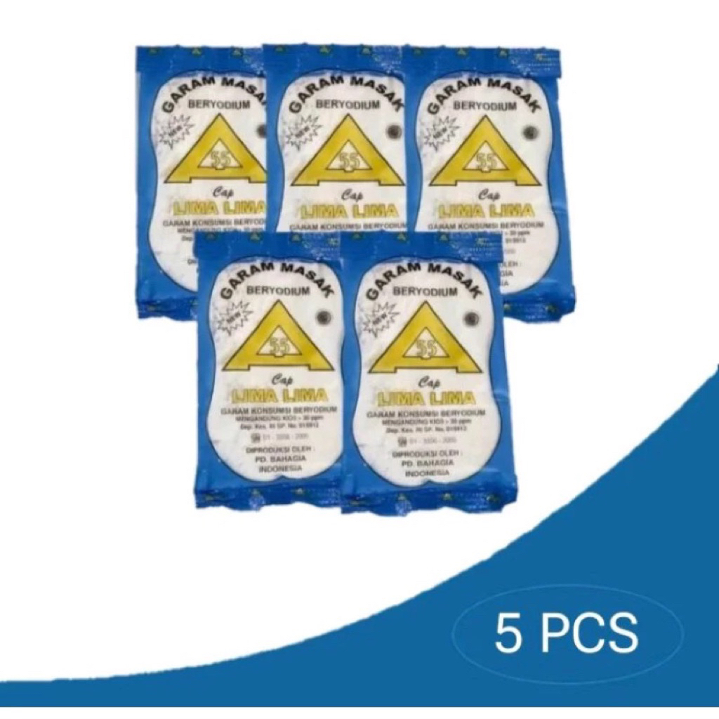 

5 pcs Garam Masak Beryodium Cap Mutiara Laut