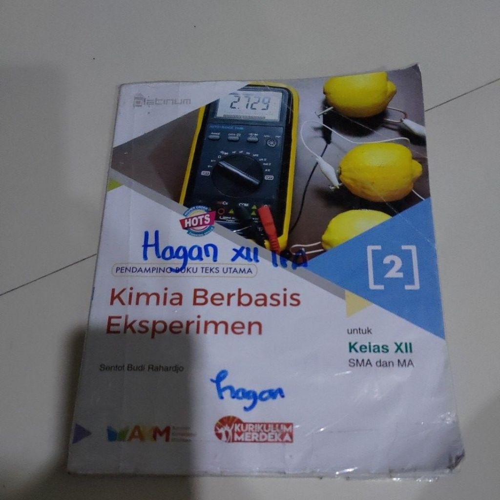 Buku Kimia, "Kimia Berbasis Eksperimen" Kelas 12 SMA