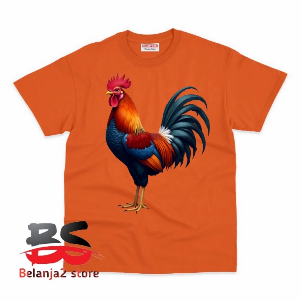 BAJU ANAK KAOS ANAK AYAM PELUNG JANTAN FREE NAMA