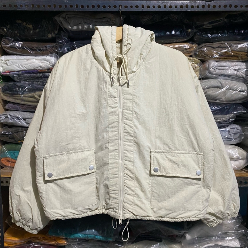 66 Girls Kr Oversized Puffer Jacket Krem Size  60x69