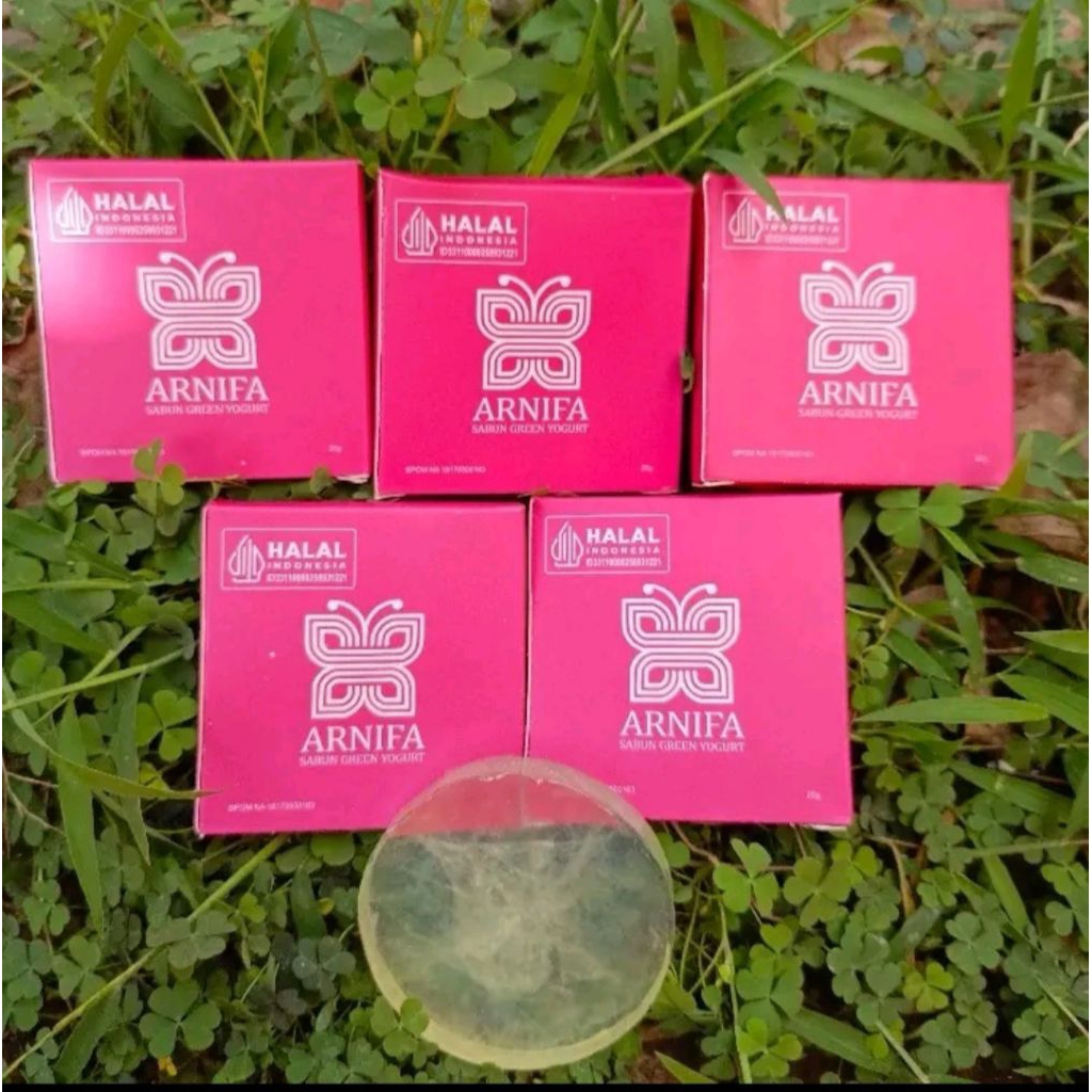 5-PCS NYRTEA  Sabun Muka ARNIFA GreenYogurtMultifungsi Atasi Jerawat Bekas...