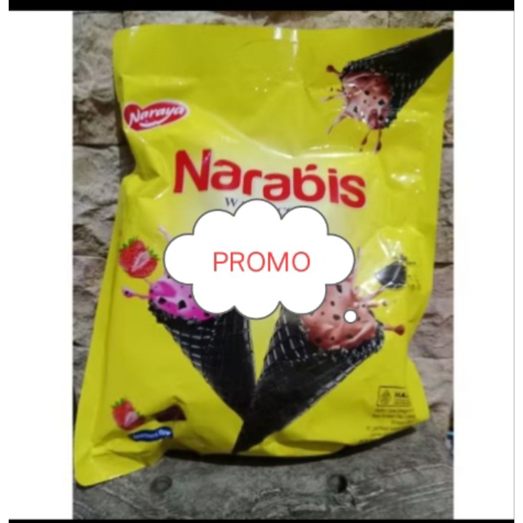 

NARABIS WAFER CONE ASSORTMENT FLAVOR/ MIX Wafer Cone Coklat dan Stroberi ( HALAL) 220 gram.