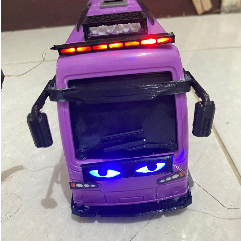 Lampu strobo mata miniatur bus
