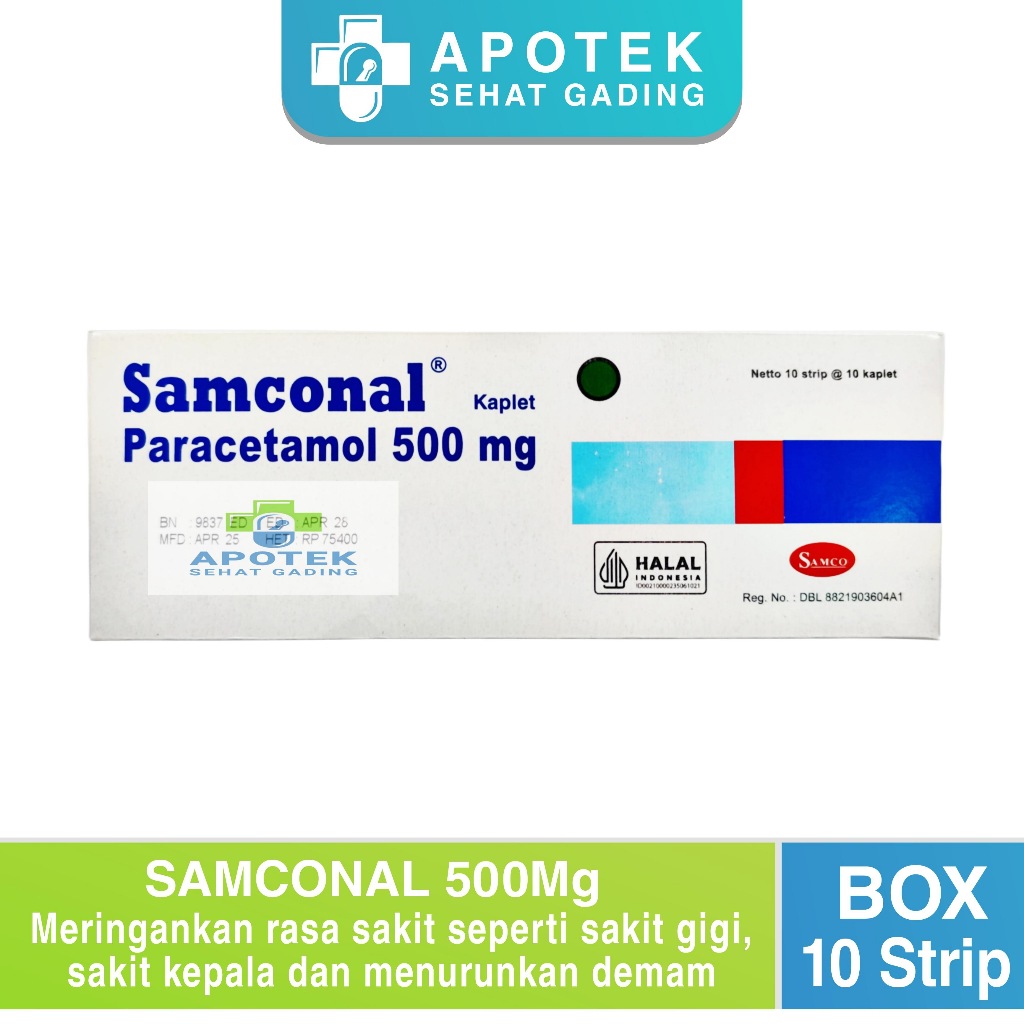 Samco Samconal Box 100 Tablet | Paracetamol 500mg