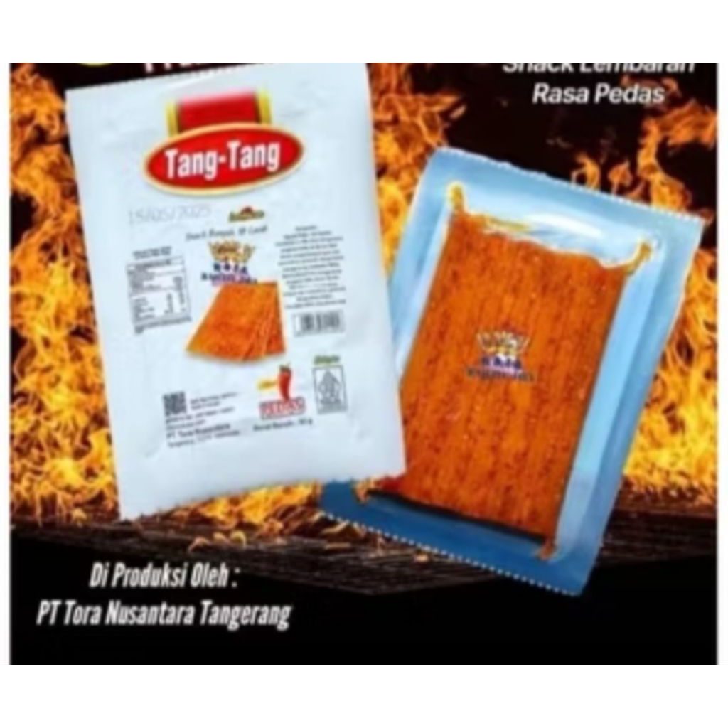 

tang tang spicey. 28 gram 1 pack isi 8 lmbar