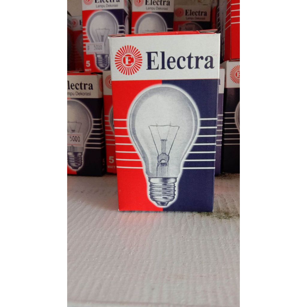 Lampu pijar electra 5watt 10watt 15watt 25watt per 10pcs