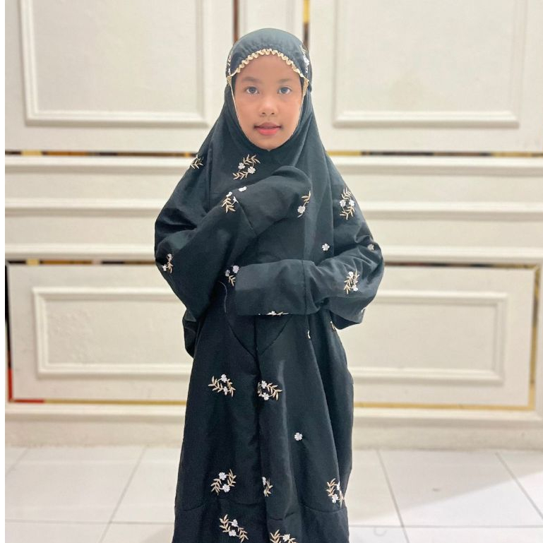 YUVITA MUKENA TERUSAN BORDIR ANAK SD mukenah anak