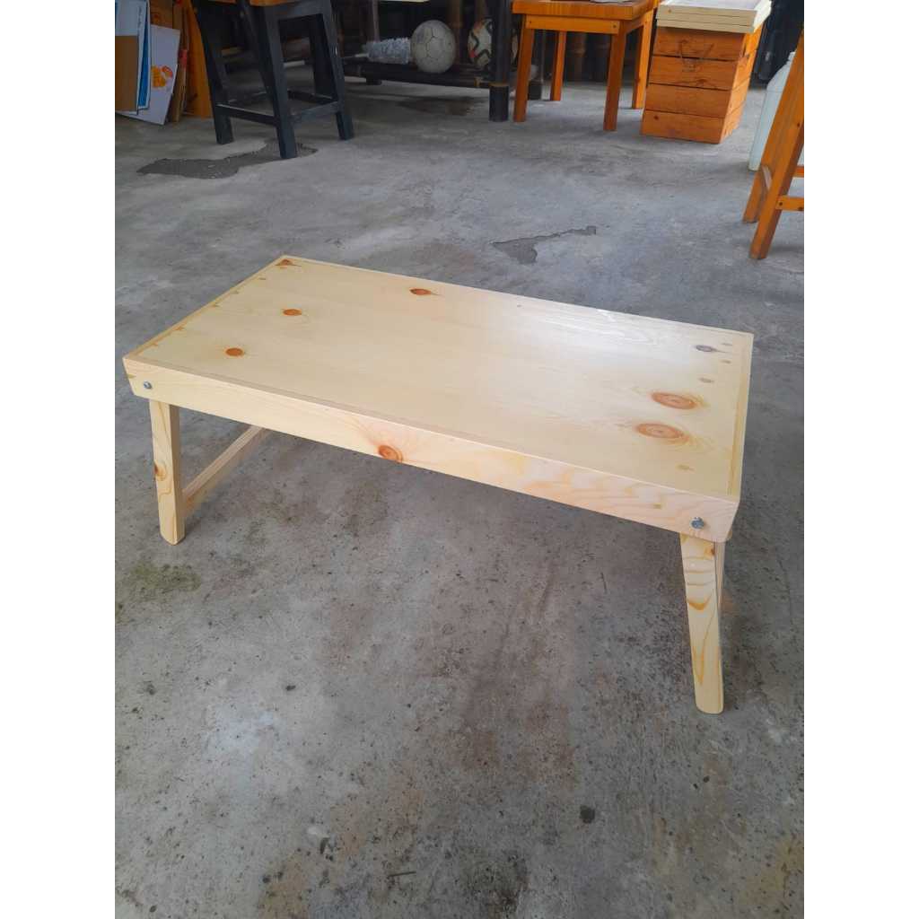 meja belajar kayu lesehan lipat