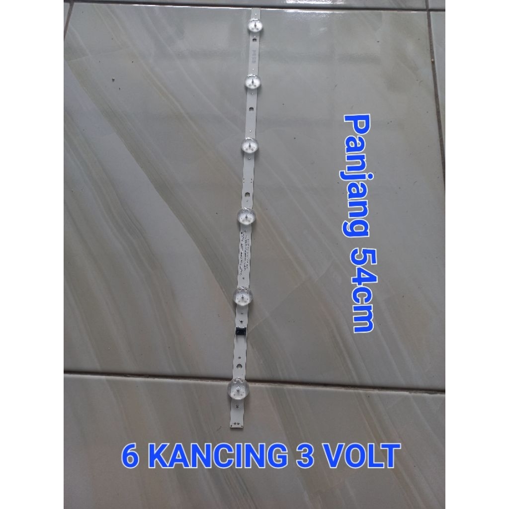 lampu led - backlite - lampu led mata kodok -  bl - 6 kancing 3 volt -panjang 54 CM