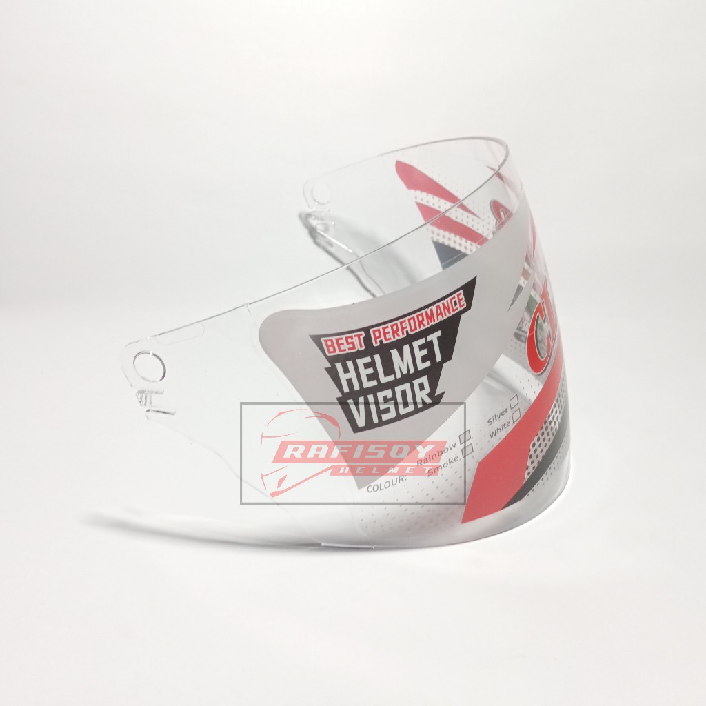 Murah  Kaca Helm Bmc Sun City - Visor Helmet Bmc Star City Warna Hitam Bening Pelangi