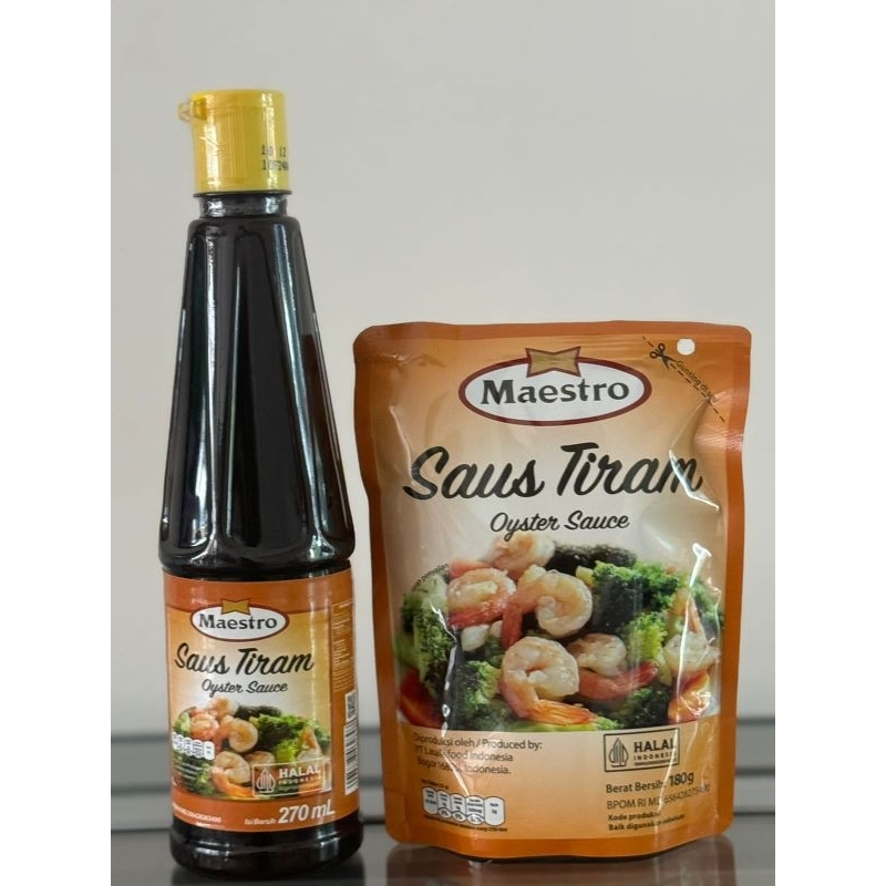

[oddsolshop] pekanbaru/Maestro Saus Tiram 270ML Oyster Sauce Bumbu Masak Instan Kitchen Seasoning