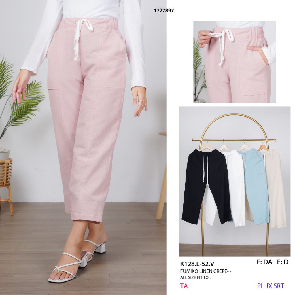 Planet Fashion - Celana Kulot Fumiko Linen