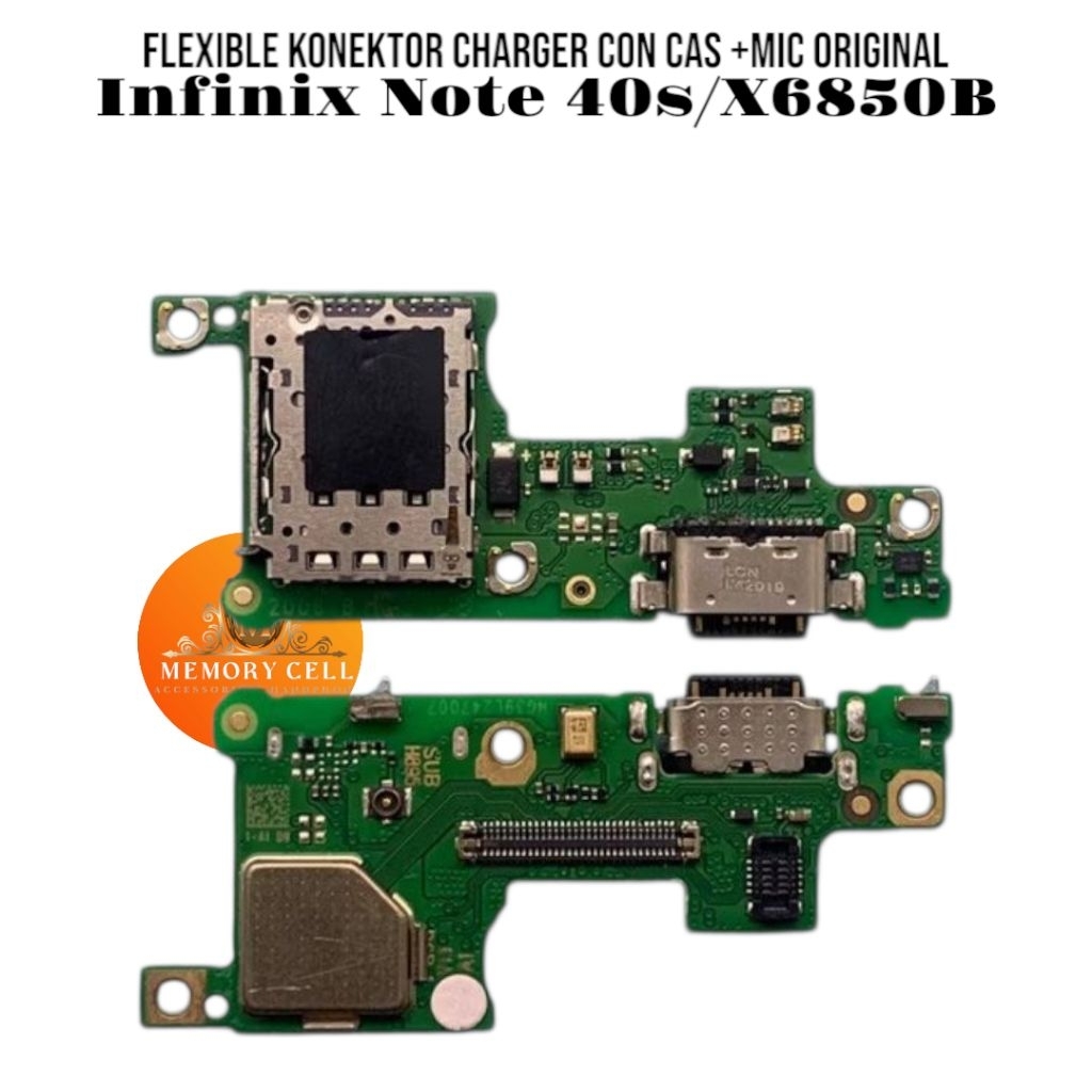 Flexible Konektor Charger Con Cas +Mic Infinix Note 40s X6850B Original