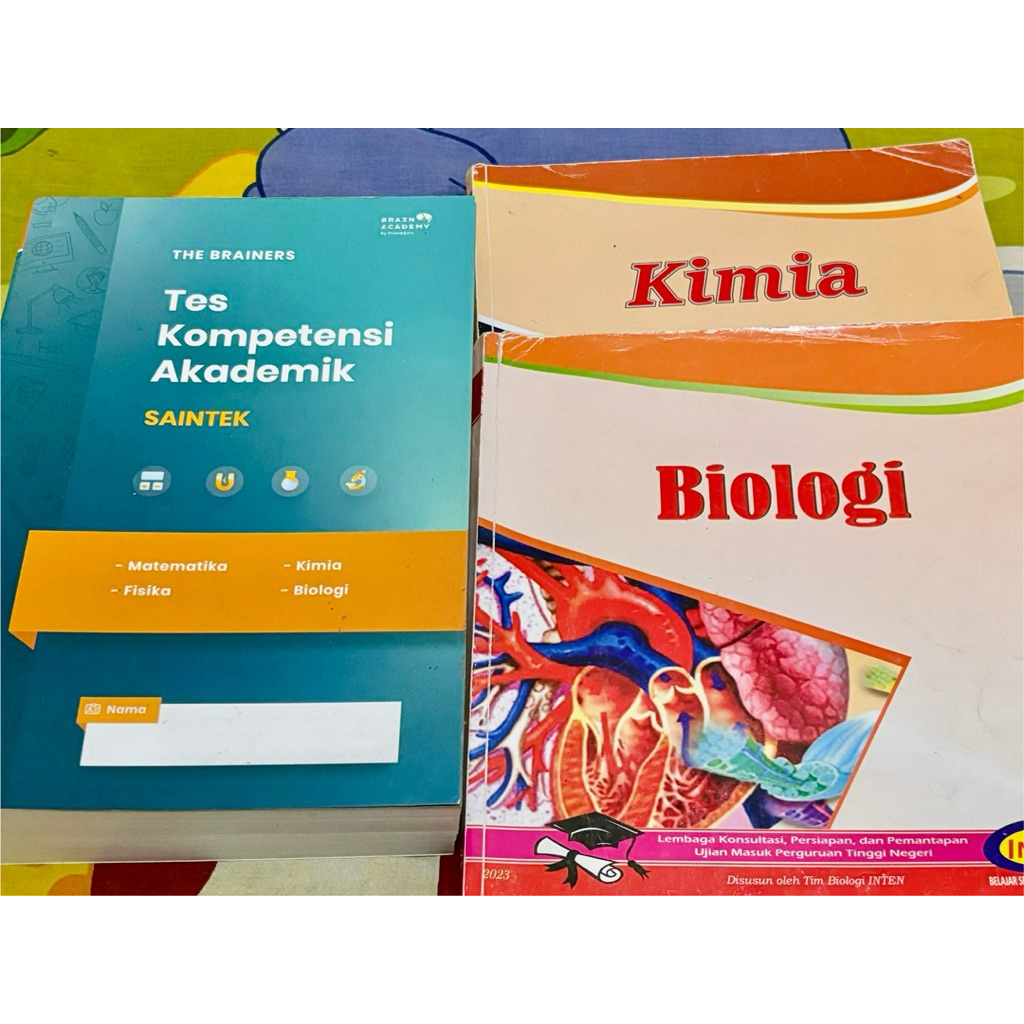 Preloved buku TKA IPA SMA Saintek Brain Academy Ruangguru, Biologi & Kimia Inten 2023