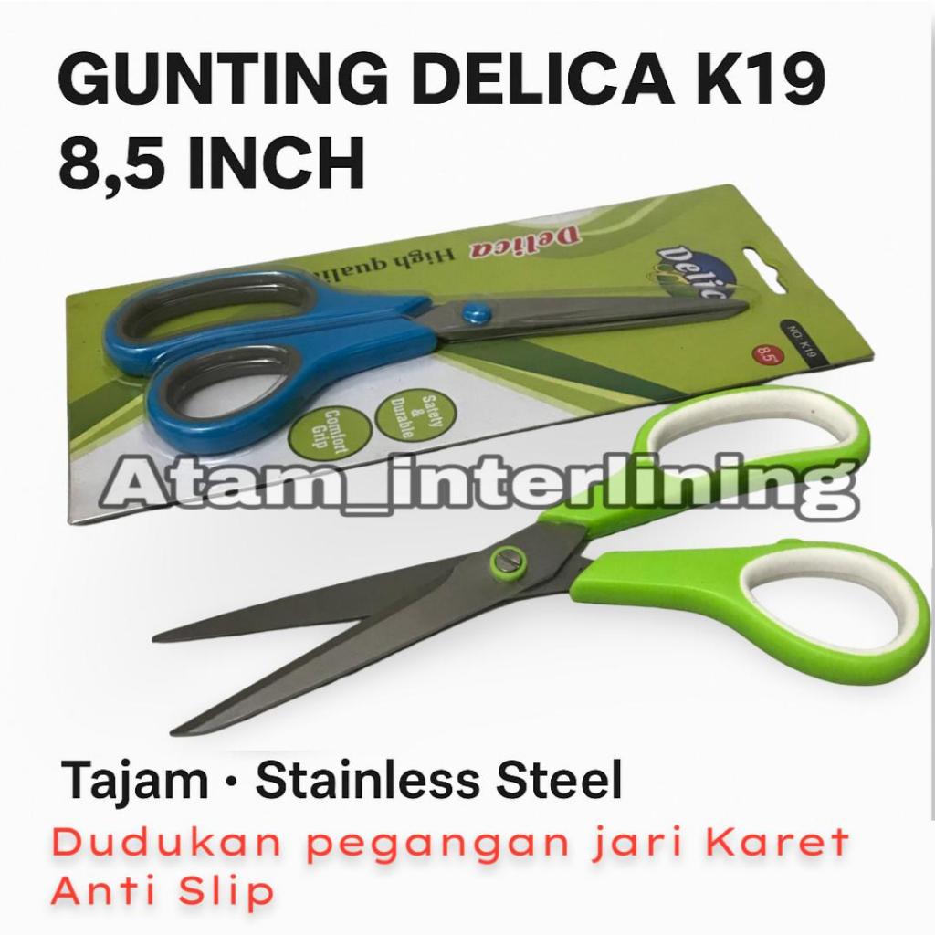 

Gunting Kain, Kertas, Plastik Delica K19 8.5 Inch Stainless – Tajam Anti Karat, Tidak Mudah Tumpul
