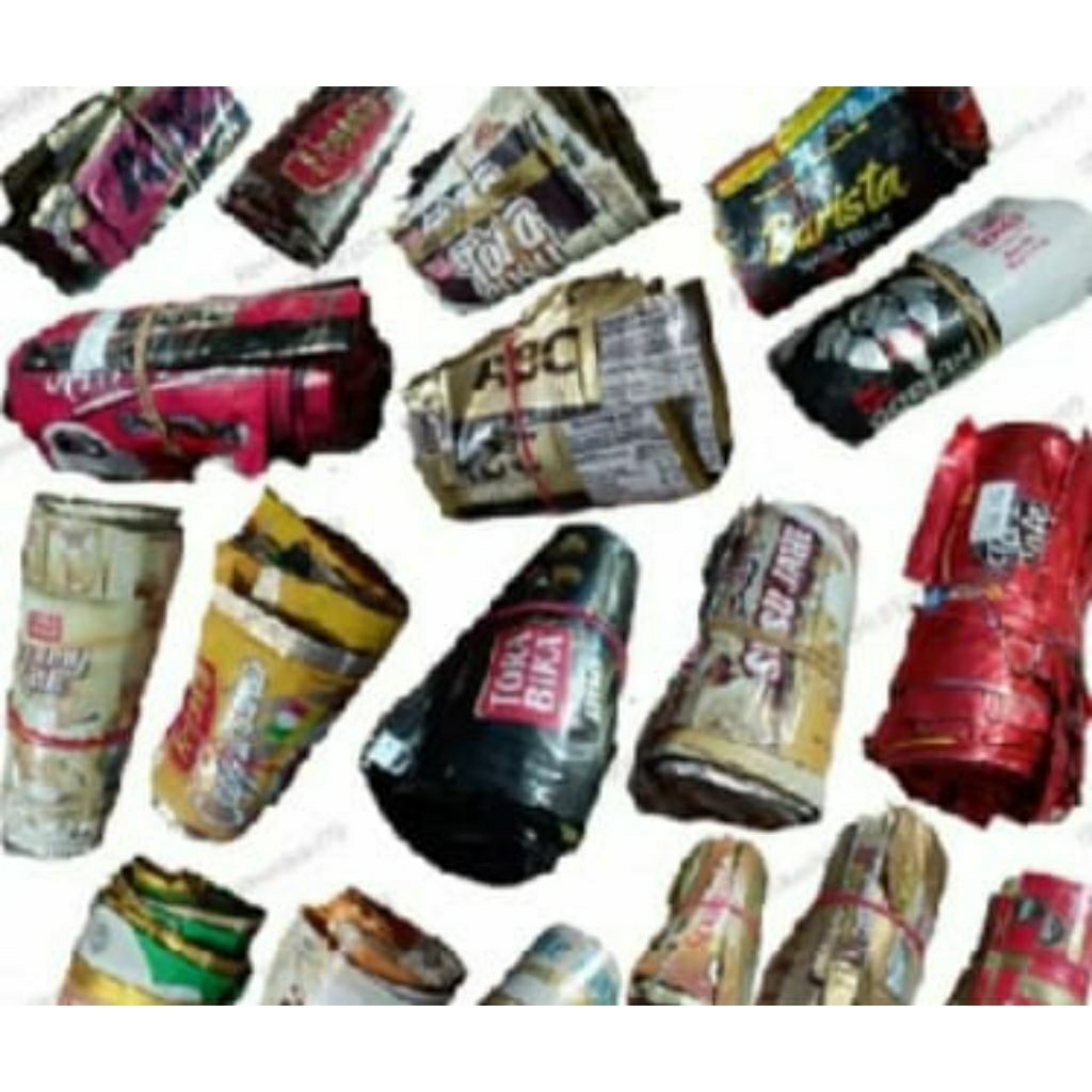 

Bungkus kopi bekas bisa campur atau er produk kemasan bekas per 100pcs + bonus 15pcs